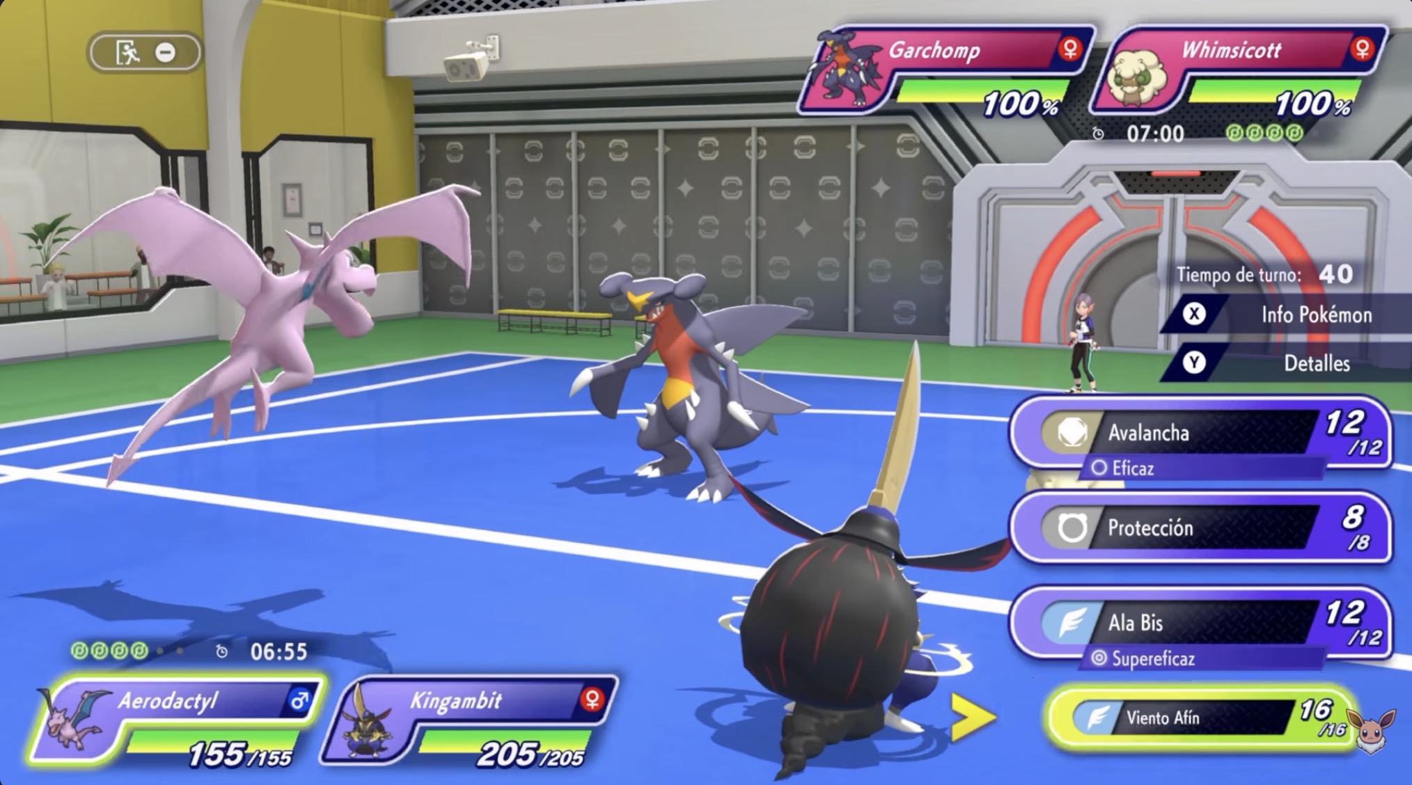 Example battle screenshot from Pokémon Champions